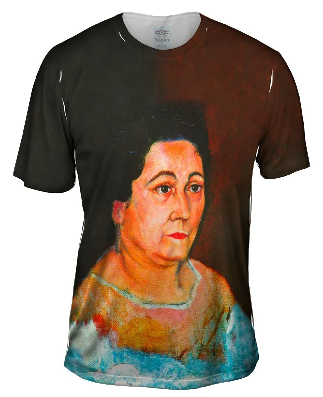 Men's UV - protection t - shirts for outdoor activities in the sunSalvador Dali - "Portrait of the Artists Mother" (1920)