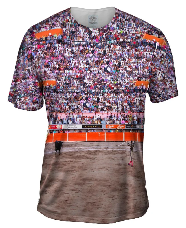 Men's polo t - shirts with a contrast collar for a preppy lookSan Marcos Bullfight Mexico