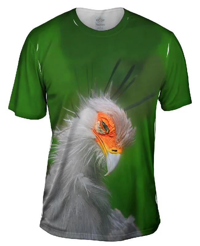 Men's distressed denim - look t - shirts with a rugged appealSectetary Bird