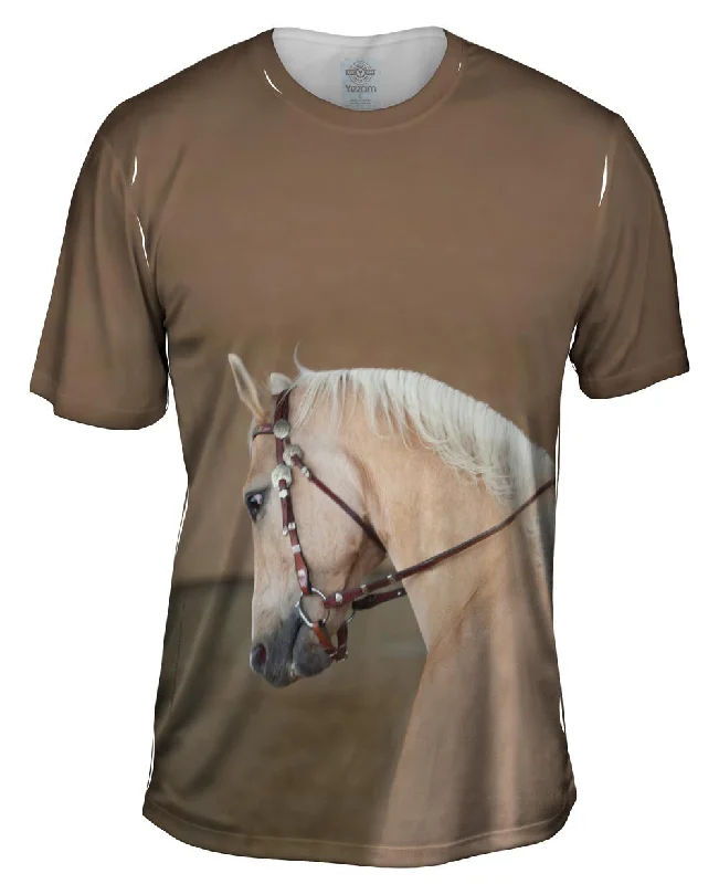 Men's organic cotton crew - neck t - shirts for everyday comfortSerious Gold Paso Fino
