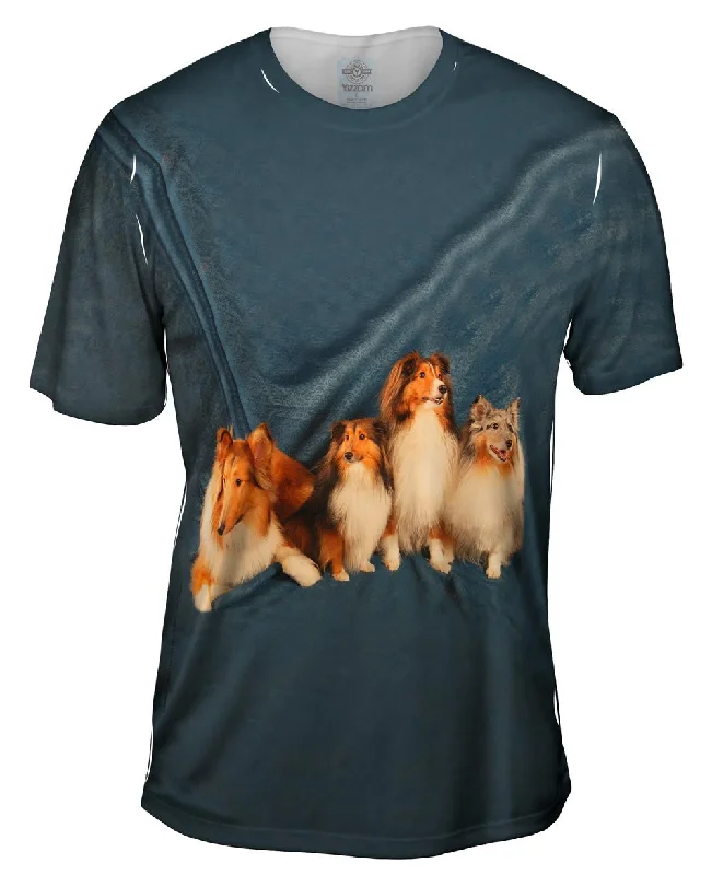 Men's lightweight performance t - shirts for running marathonsSheltie Clan