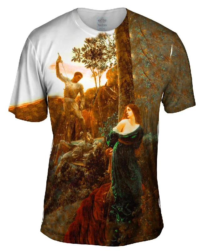 Men's moisture - wicking athletic t - shirts for intense workoutsSir Frank Dicksee - "Chivalry" (1885)
