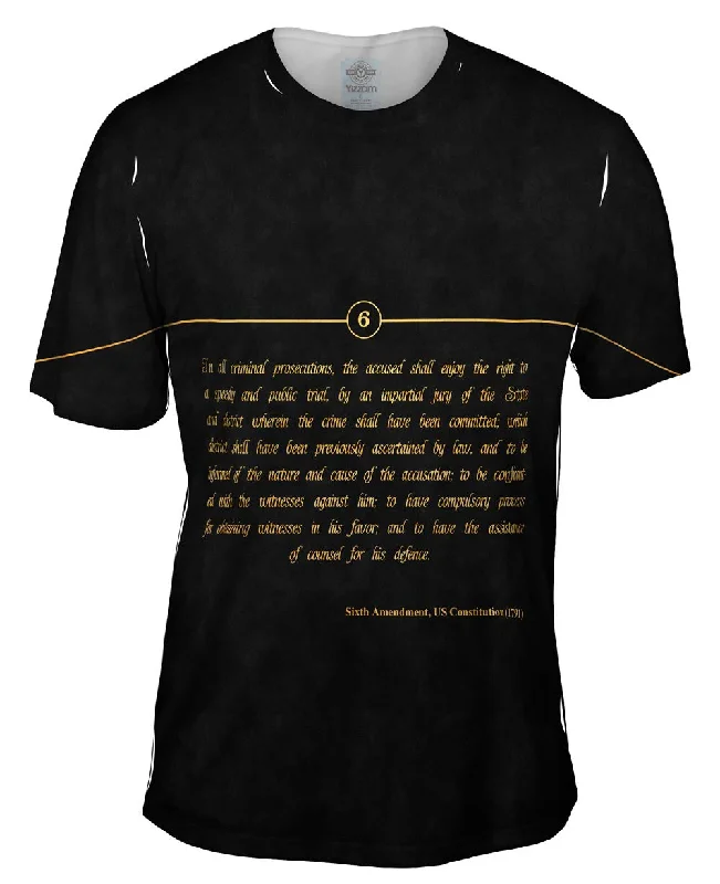 Men's lightweight performance t - shirts for running marathonsSixth Amendment Us Constitution