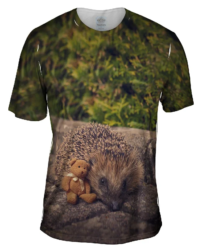 Men's lightweight performance t - shirts for running marathonsSleepy Porcupine
