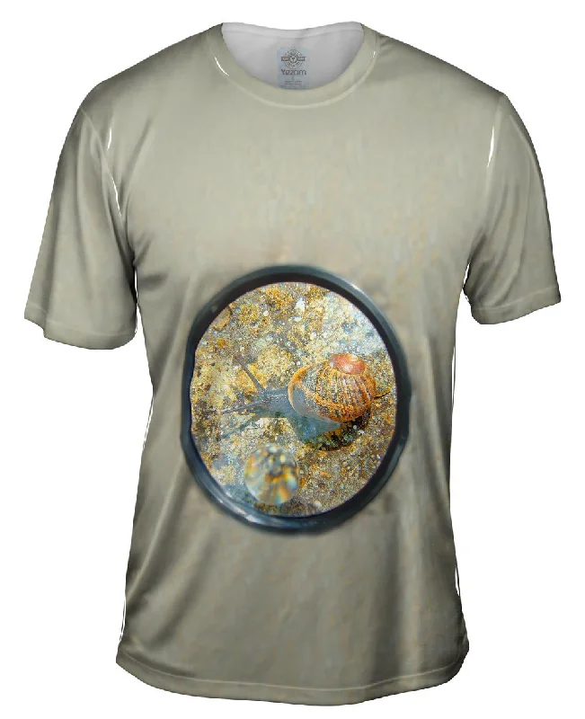Men's lightweight performance t - shirts for running marathonsSmall Snail Slither
