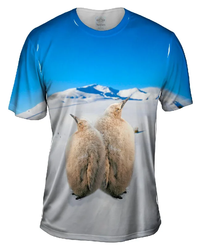 Men's moisture - wicking athletic t - shirts for intense workoutsSoft Young Penguins