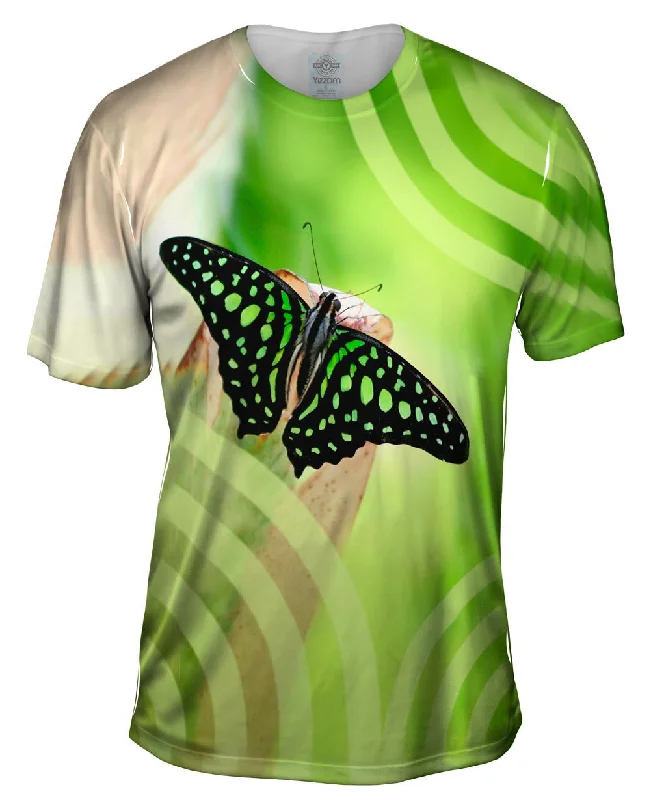 Men's slim - fit graphic t - shirts with vintage rock band printsSonic Butterfly