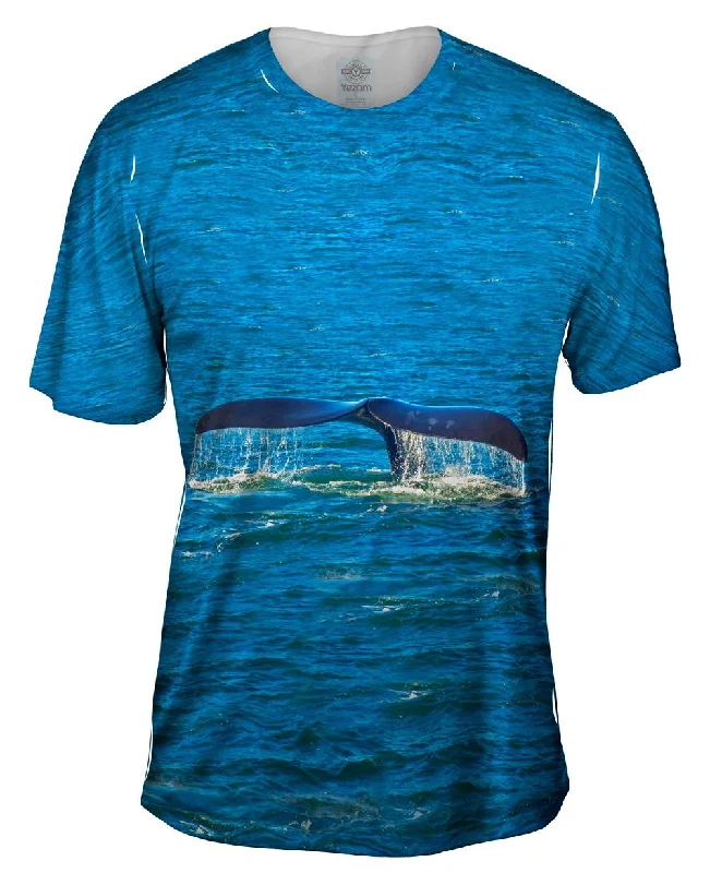 Men's moisture - wicking athletic t - shirts for intense workoutsSouthern Right Whale Caudal