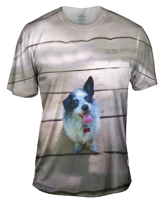Men's thermal t - shirts with a high - neck design for cold weatherSparkling Dog On Deck