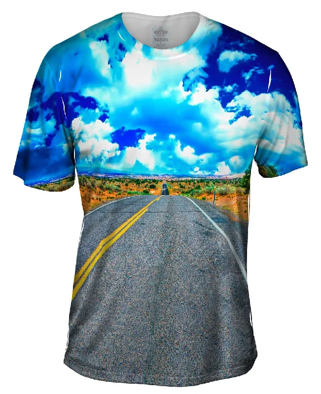 Men's printed Hawaiian t - shirts for tropical vacationsState Route 12