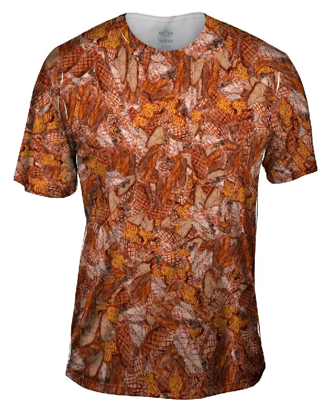 Men's printed Hawaiian t - shirts for tropical vacationsSteak Dinner