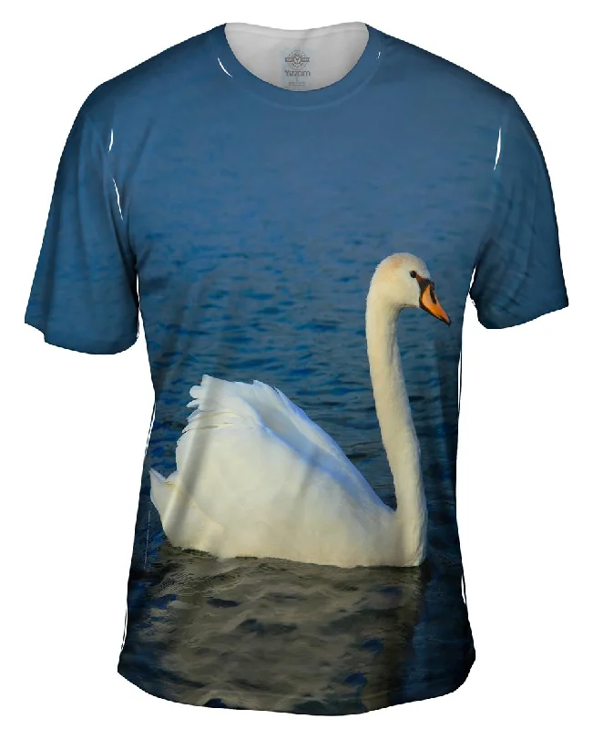 Men's moisture - wicking athletic t - shirts for intense workoutsSwan Lake