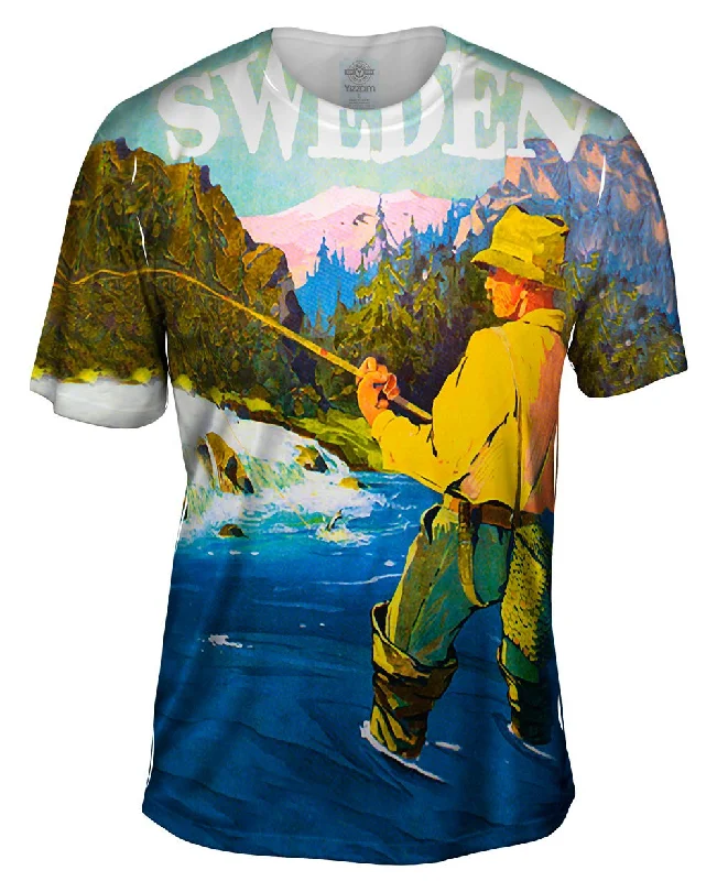 Men's lightweight performance t - shirts for running marathonsSweden Fly Fishing 035