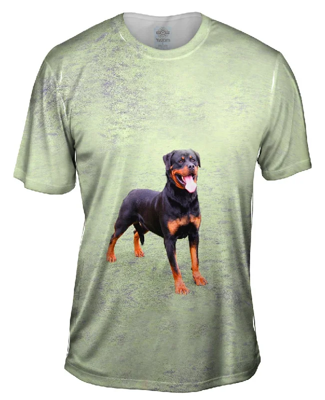 Men's organic cotton crew - neck t - shirts for everyday comfortSweet Park Rottweiler