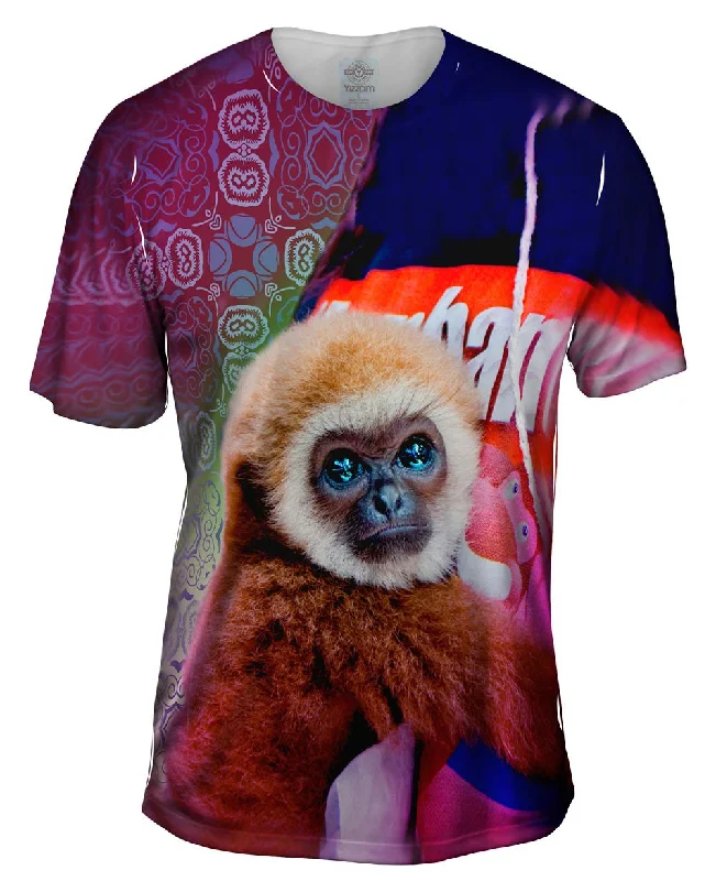 Men's plus - size pocket t - shirts with a classic lookThai Baby Monkey