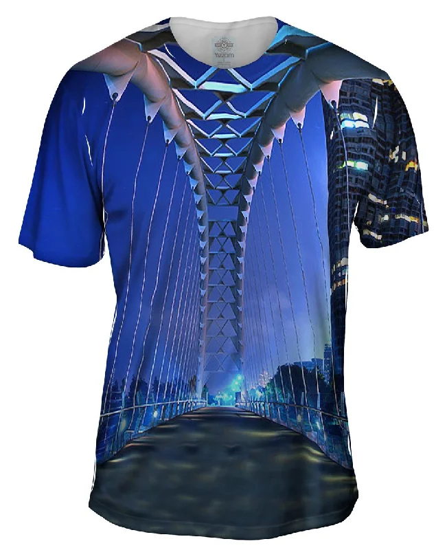 Men's antimicrobial t - shirts for odor - free freshness during travelThe Arch Bridge
