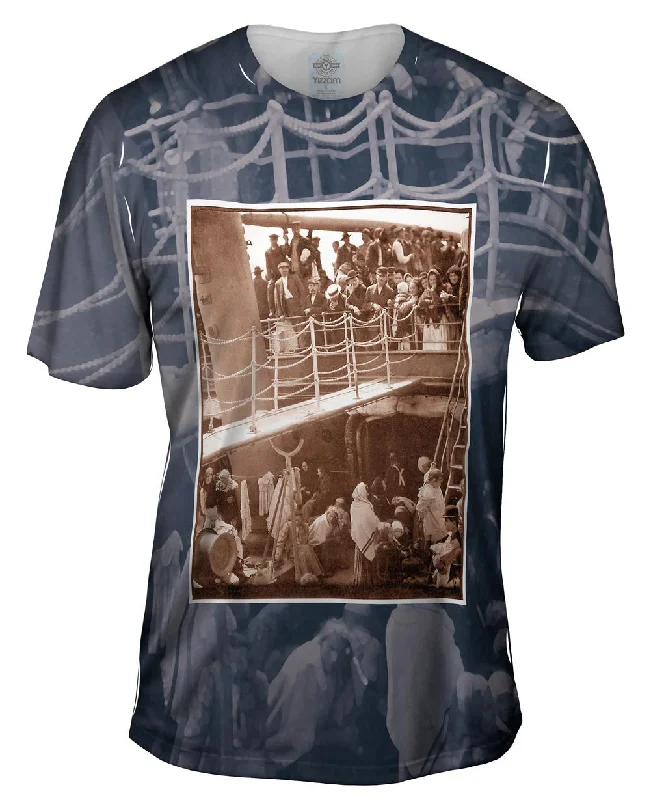 Men's mock - neck t - shirts with a modern and sleek styleThe Steerage