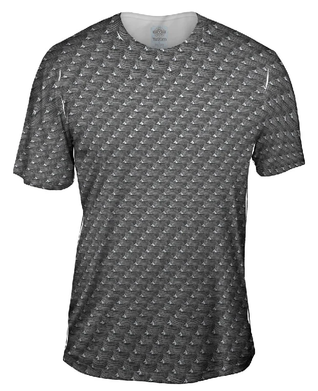 Men's distressed denim - look t - shirts with a rugged appealTire Speed Star