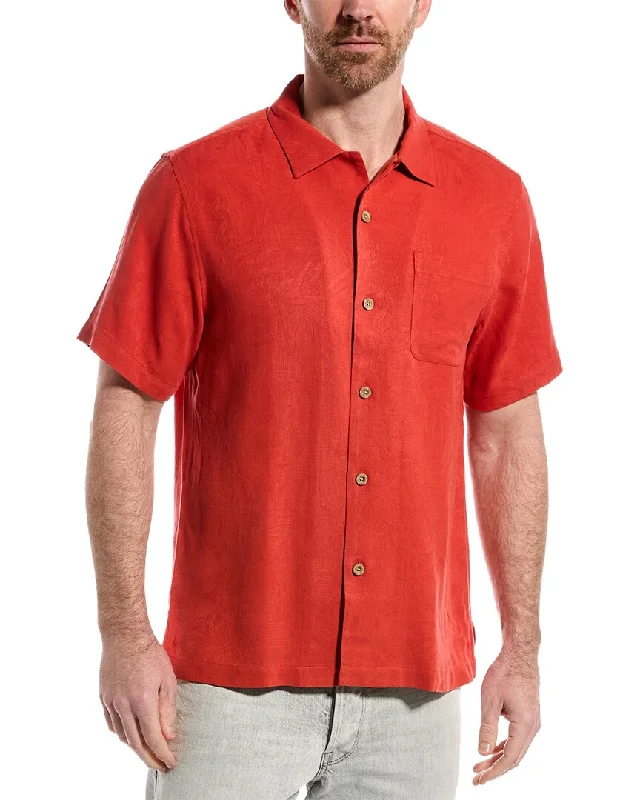 Men's eco - friendly recycled t - shirts for sustainable fashion choicesTommy Bahama Tropic Isles Silk Camp Shirt