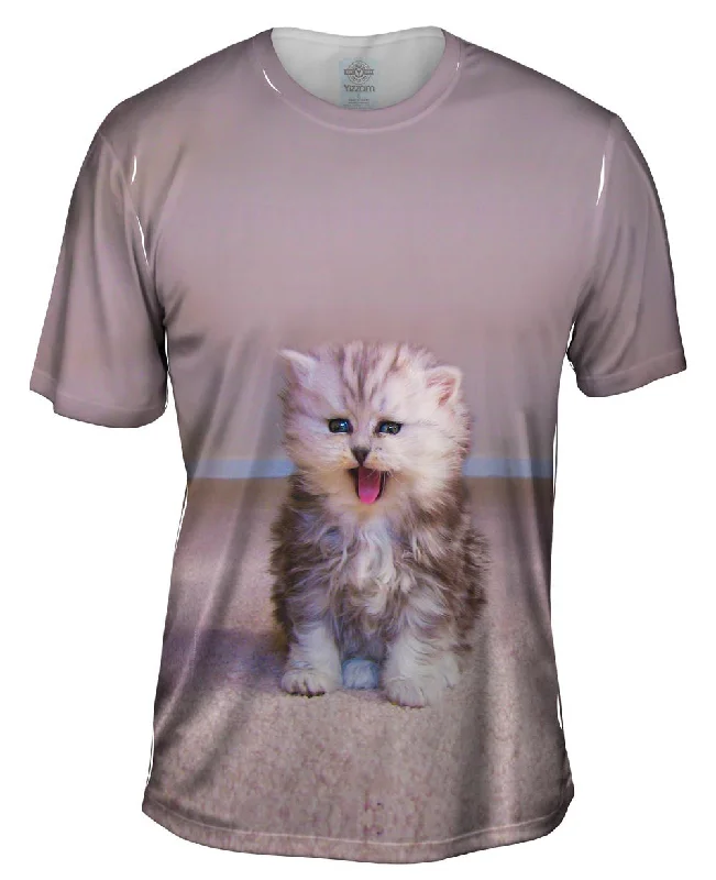 Men's plus - size pocket t - shirts with a classic lookTongue Kitten
