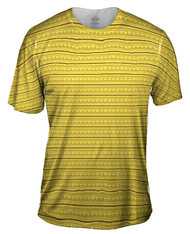 Men's eco - friendly recycled t - shirts for sustainable fashion choicesTribal Desert Island