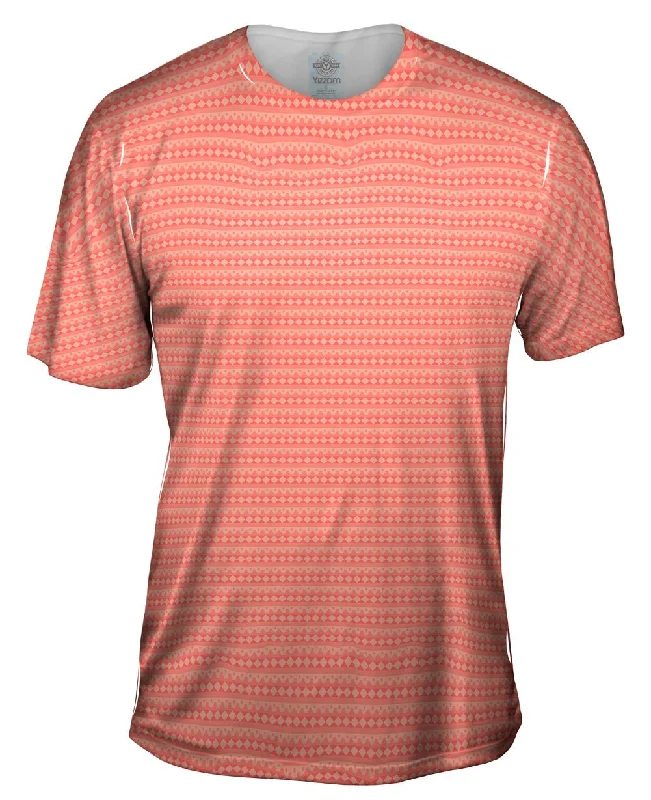 Men's tie - dye t - shirts with a bohemian styleTribal Pink Lovers Dream