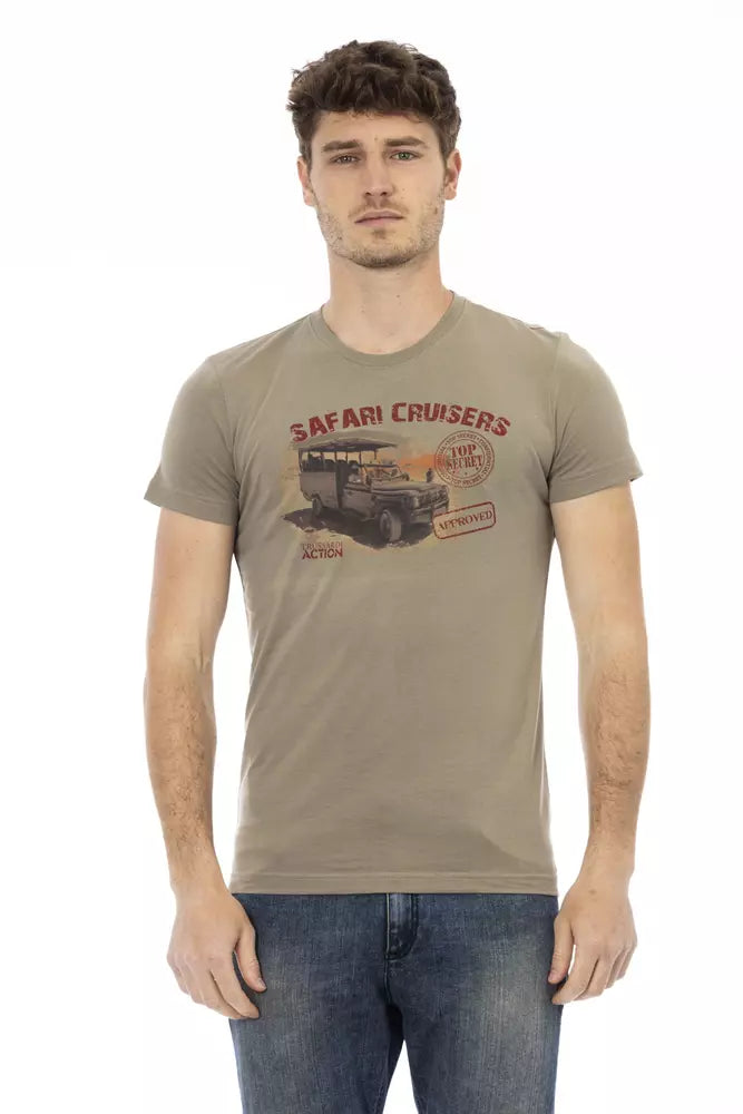 Men's distressed denim - look t - shirts with a rugged appealTrussardi Action  Cotton Men Men's T-Shirt