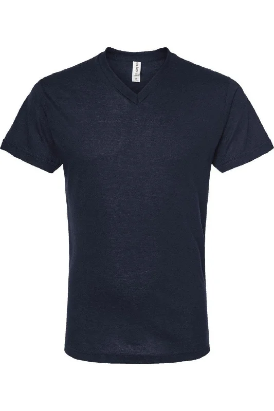 Men's plus - size pocket t - shirts with a classic lookTultex Unisex Poly-Rich V-Neck T-Shirt