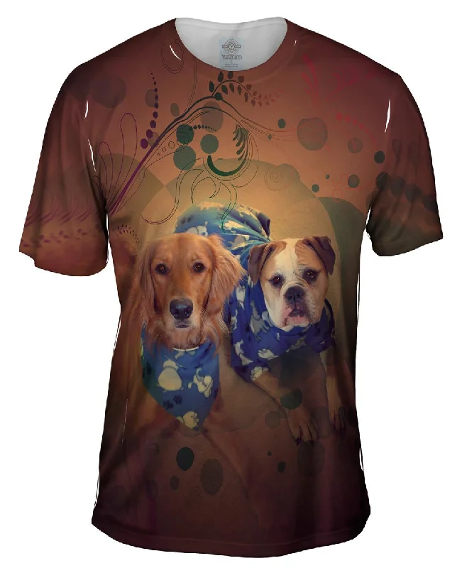 Men's plus - size pocket t - shirts with a classic lookTwin Dogs Pajamas