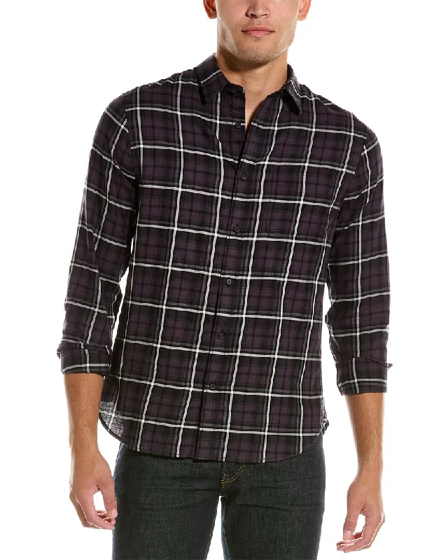 Men's thermal t - shirts with a high - neck design for cold weatherVince Berkeley Plaid Shirt