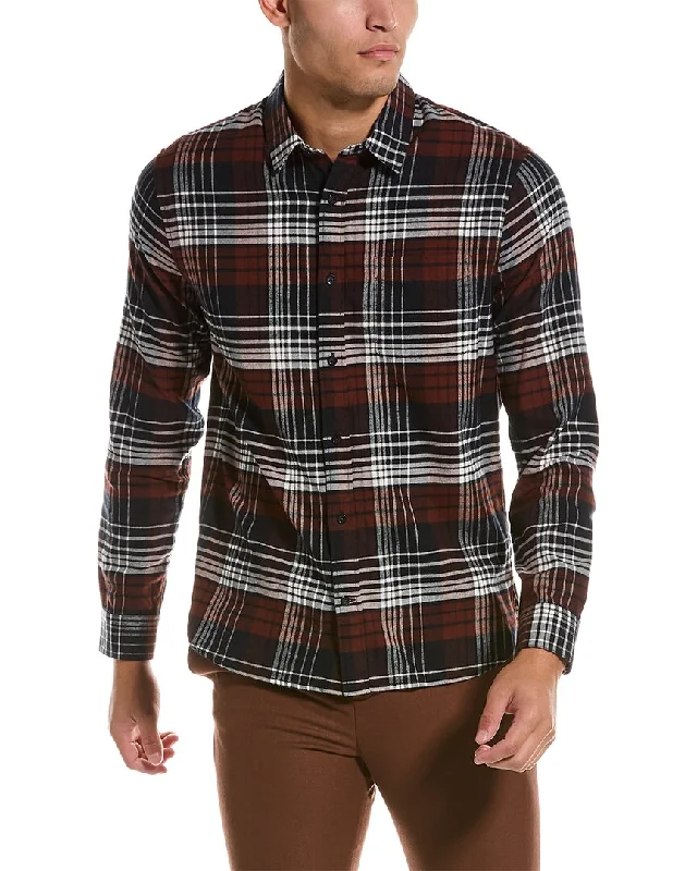 Men's plus - size pocket t - shirts with a classic lookVince Cedarwood Plaid Shirt