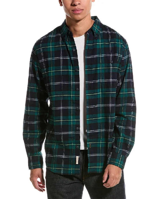 Men's long - sleeve henley t - shirts with button - down placketsWEATHERPROOF VINTAGE Holiday Antique Flannel Shirt