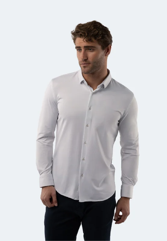 Men's smart - casual checkered t - shirts for semi - formal occasionsWhite Solid Shirt Men's smart - casual checkered t - shirts for semi - formal occasionsWhite Solid Shirt